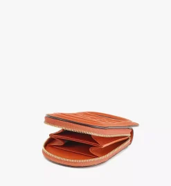 Mode Travia Logo Card Holder In Spanish Nappa Leather