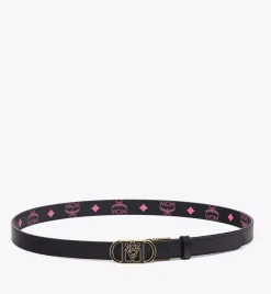 Mode Travia Reversible Belt In Embossed Leather