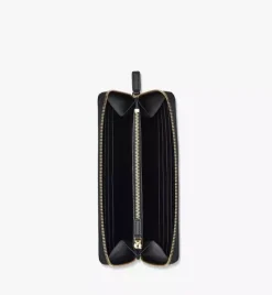 Mode Travia Zip Around Wallet In Spanish Nappa Leather