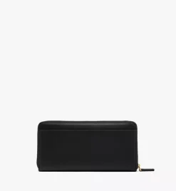 Mode Travia Zip Around Wallet In Spanish Nappa Leather