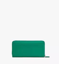 Mode Travia Zip Around Wallet In Spanish Nappa Leather