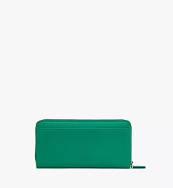 Mode Travia Zip Around Wallet In Spanish Nappa Leather