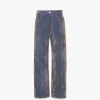 Monogram Jacquard Jeans In Velvet Denim