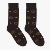 Monogram Knit Socks