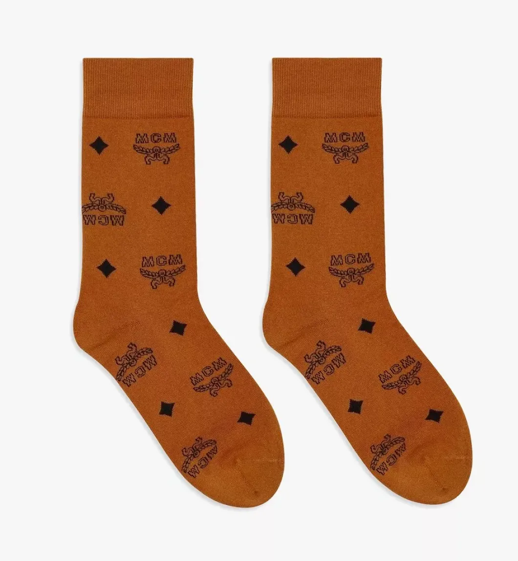 Monogram Knit Socks