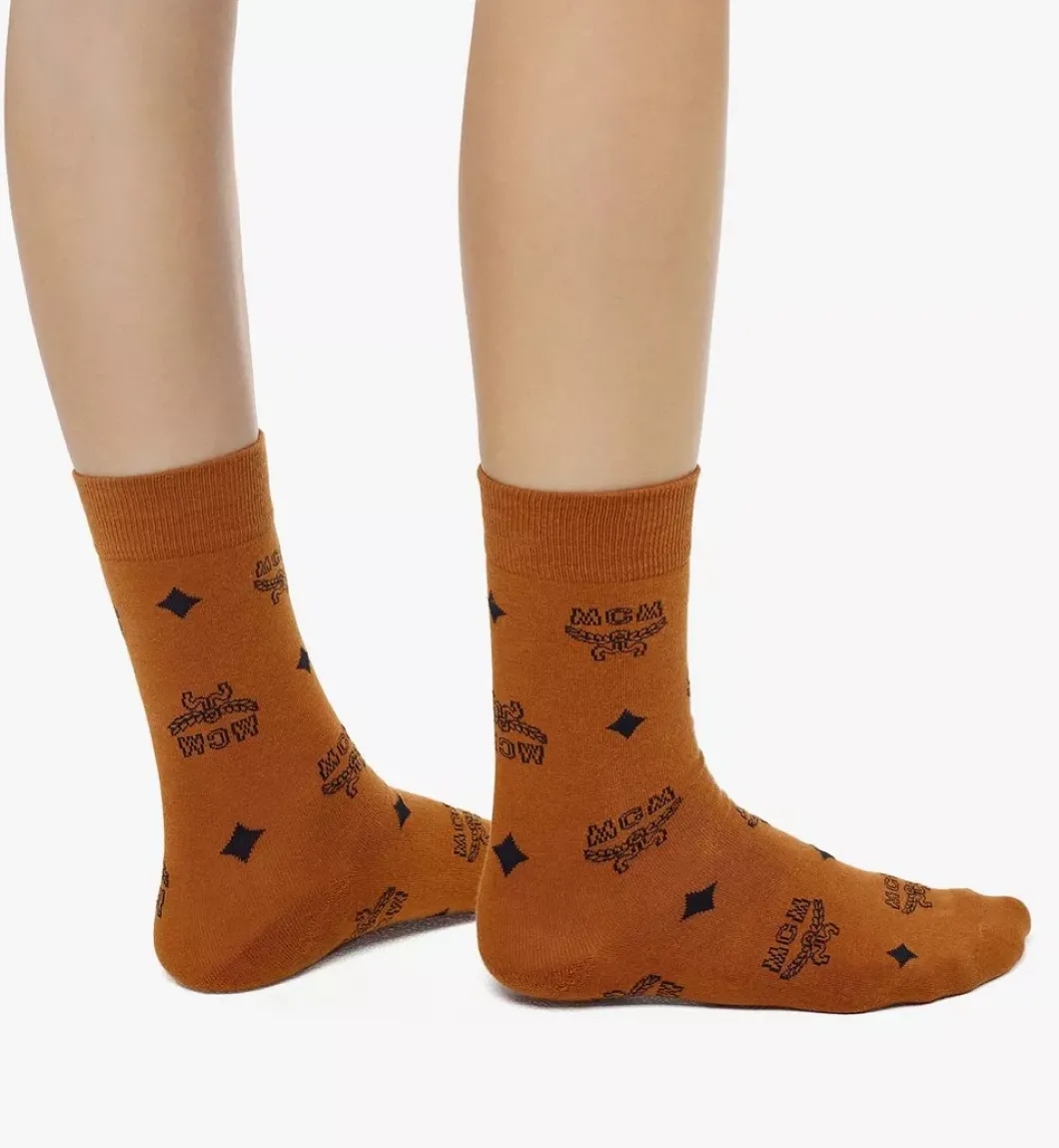 Monogram Knit Socks