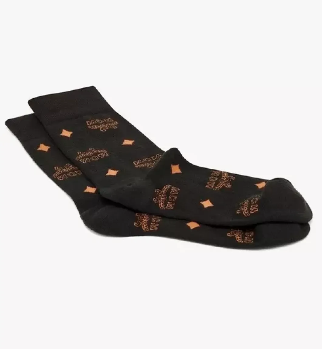 Monogram Knit Socks