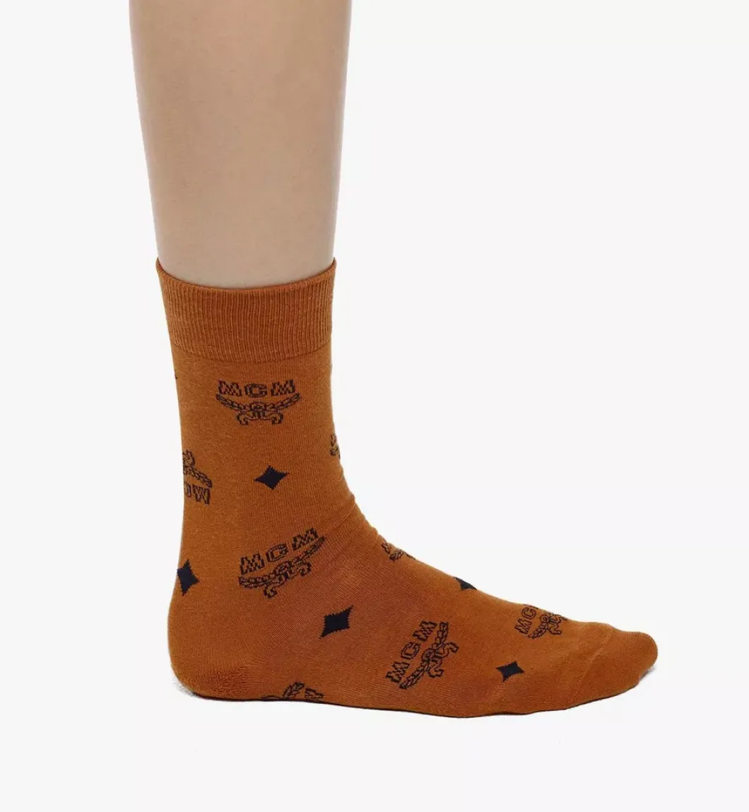 Monogram Knit Socks