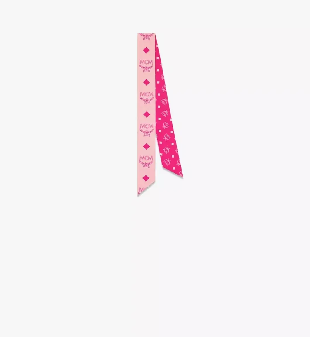 Monogram Print Petite Silk Scarf