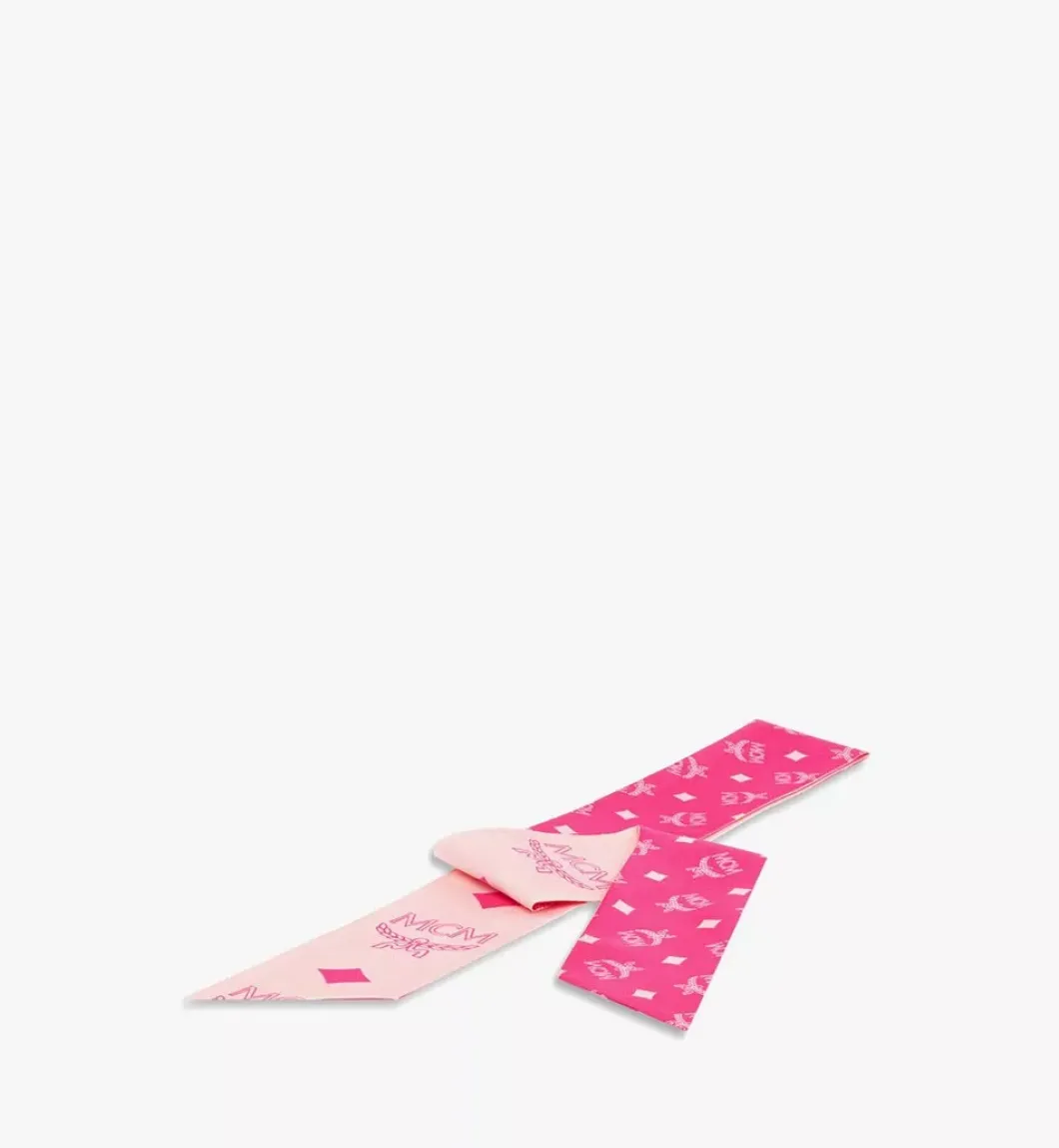 Monogram Print Petite Silk Scarf
