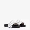 Monogram Print Rubber Slides