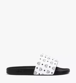 Monogram Print Rubber Slides