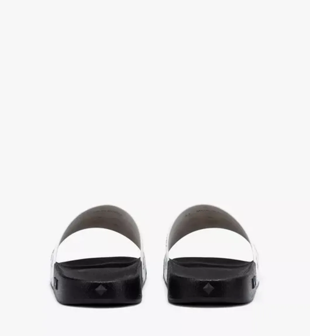 Monogram Print Rubber Slides