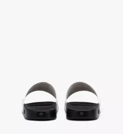 Monogram Print Rubber Slides