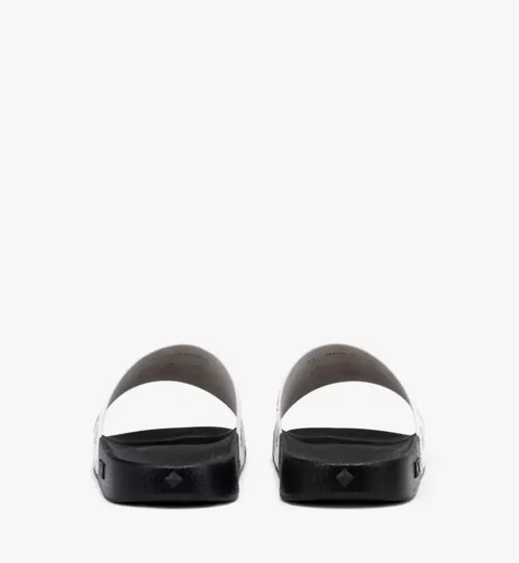 Monogram Print Rubber Slides