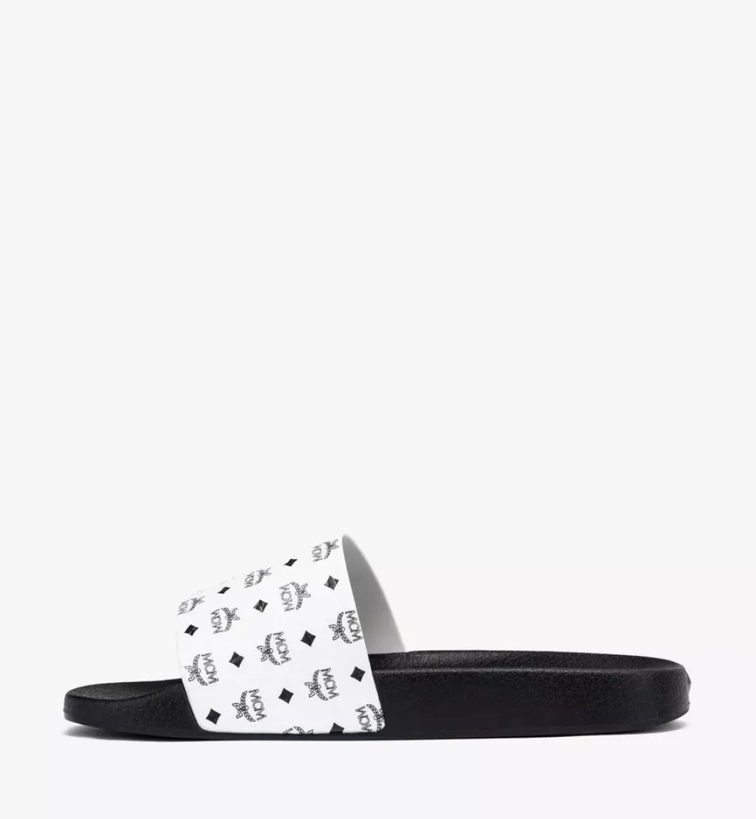 Monogram Print Rubber Slides