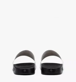 Monogram Print Rubber Slides