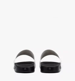 Monogram Print Rubber Slides