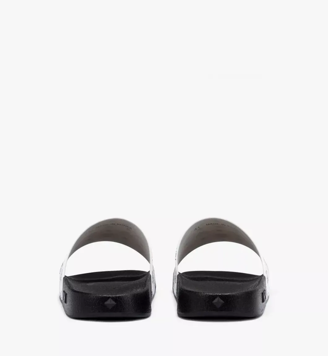 Monogram Print Rubber Slides