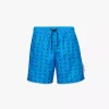 Monogram Print Swim Trunks