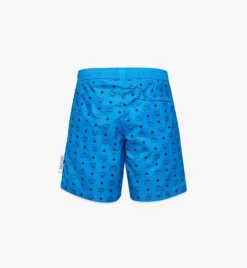 Monogram Print Swim Trunks