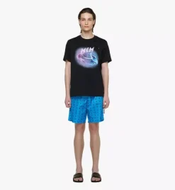 Monogram Print Swim Trunks