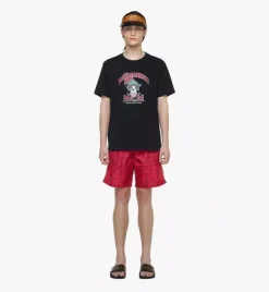Monogram Print Swim Trunks