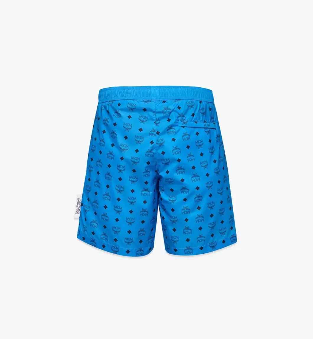 Monogram Print Swim Trunks
