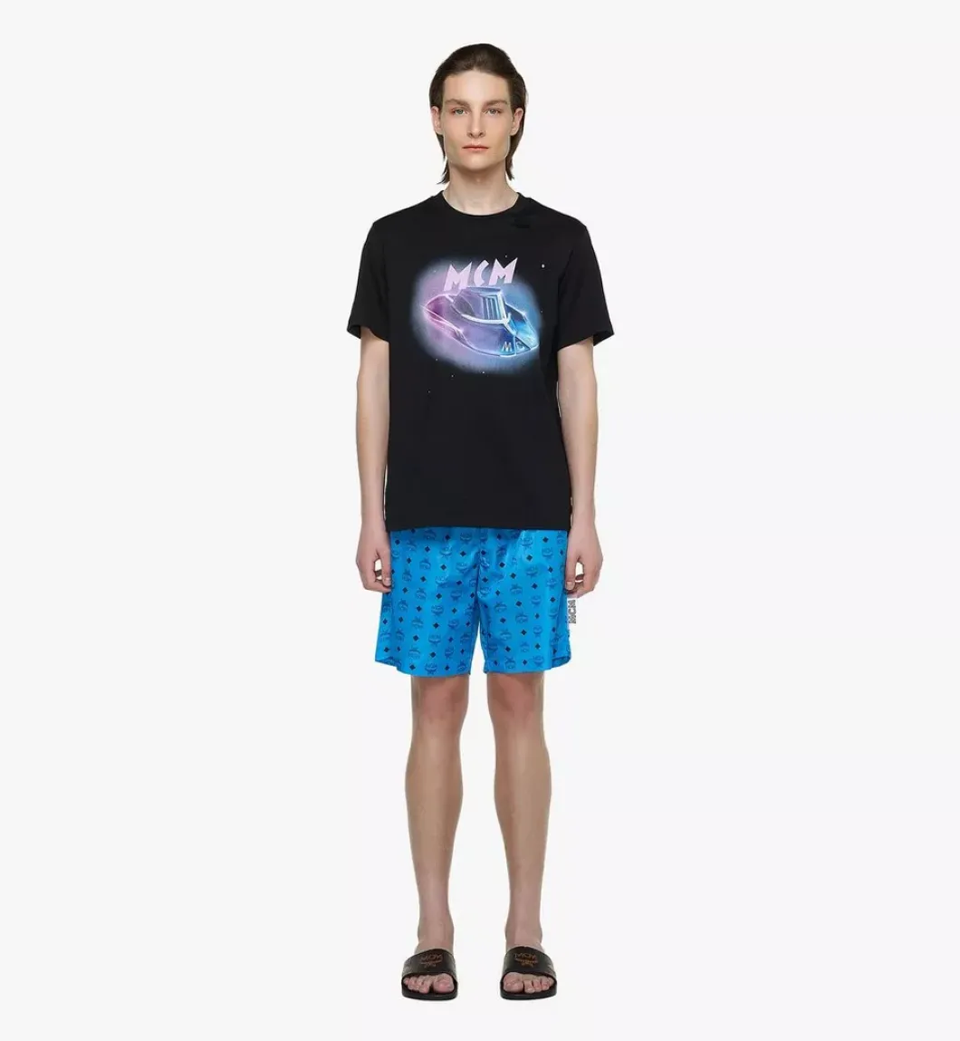 Monogram Print Swim Trunks