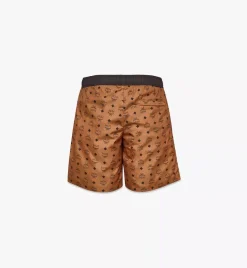 Monogram Print Swim Trunks