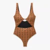 Monogram Print Swimsuit