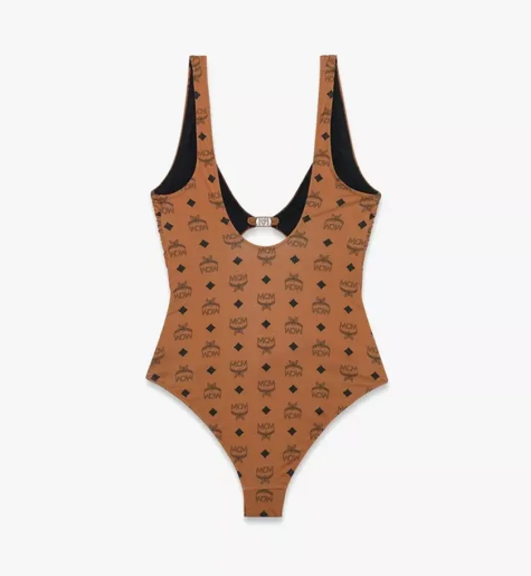 Monogram Print Swimsuit