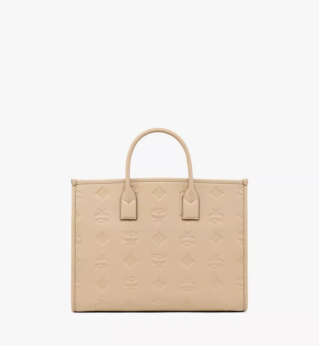 Munchen Tote In Maxi Monogram Leather