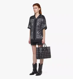Munchen Tote In Studded Bandana Visetos