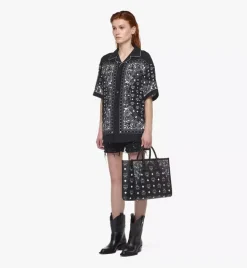 Munchen Tote In Studded Bandana Visetos