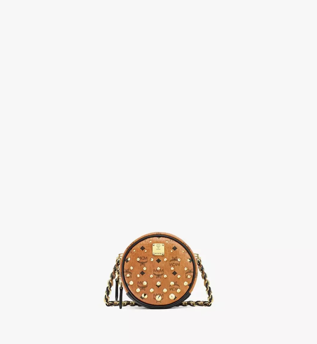 Orkestra Crossbody In Gold Studded Visetos