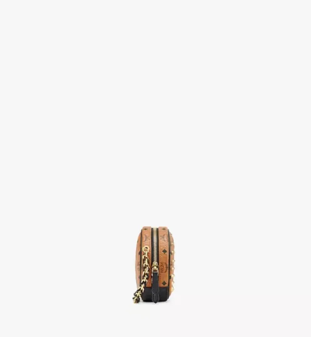 Orkestra Crossbody In Gold Studded Visetos