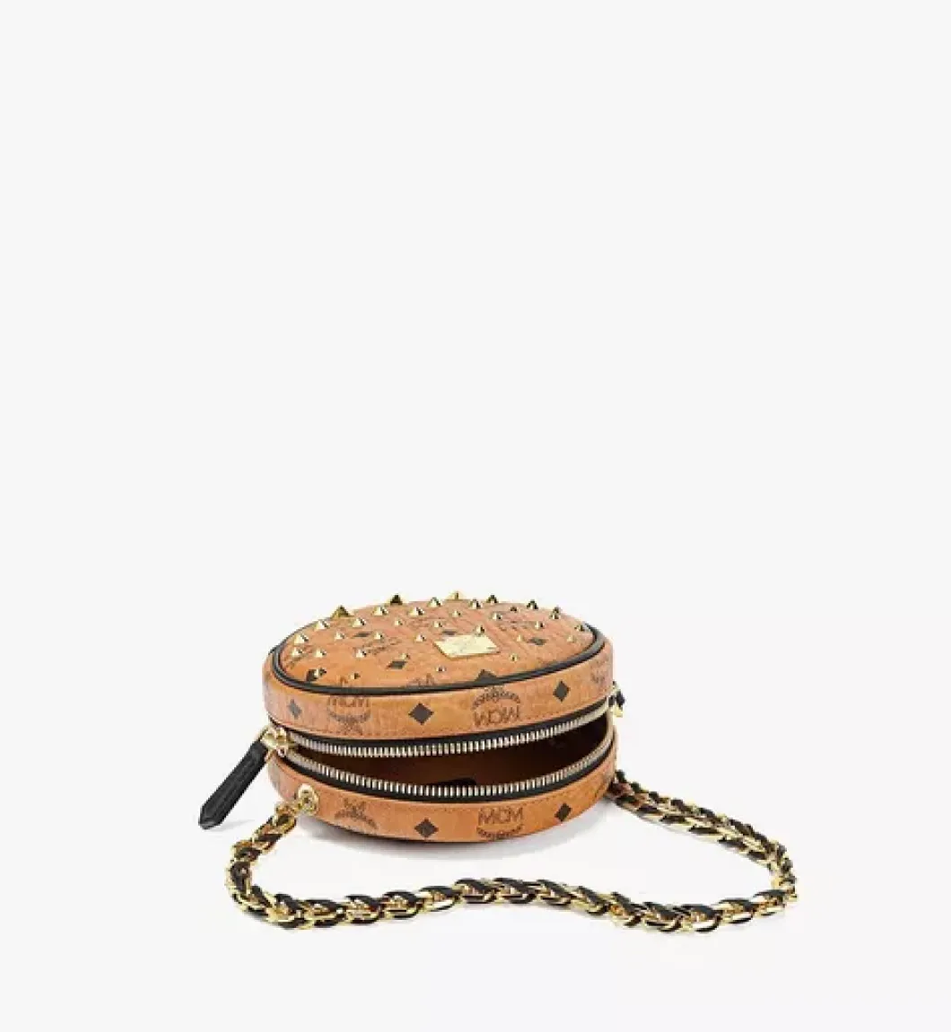 Orkestra Crossbody In Gold Studded Visetos