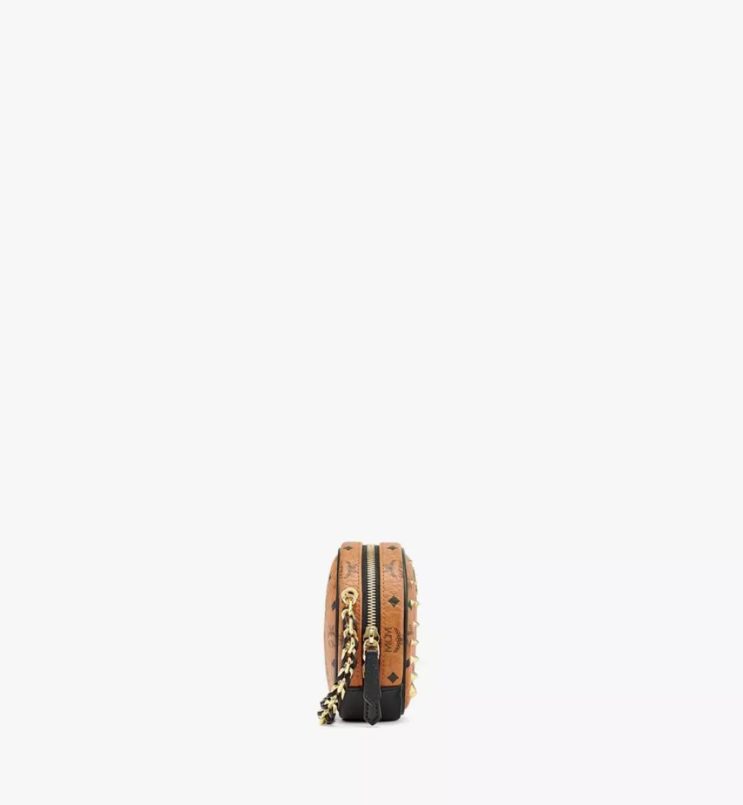 Orkestra Crossbody In Gold Studded Visetos
