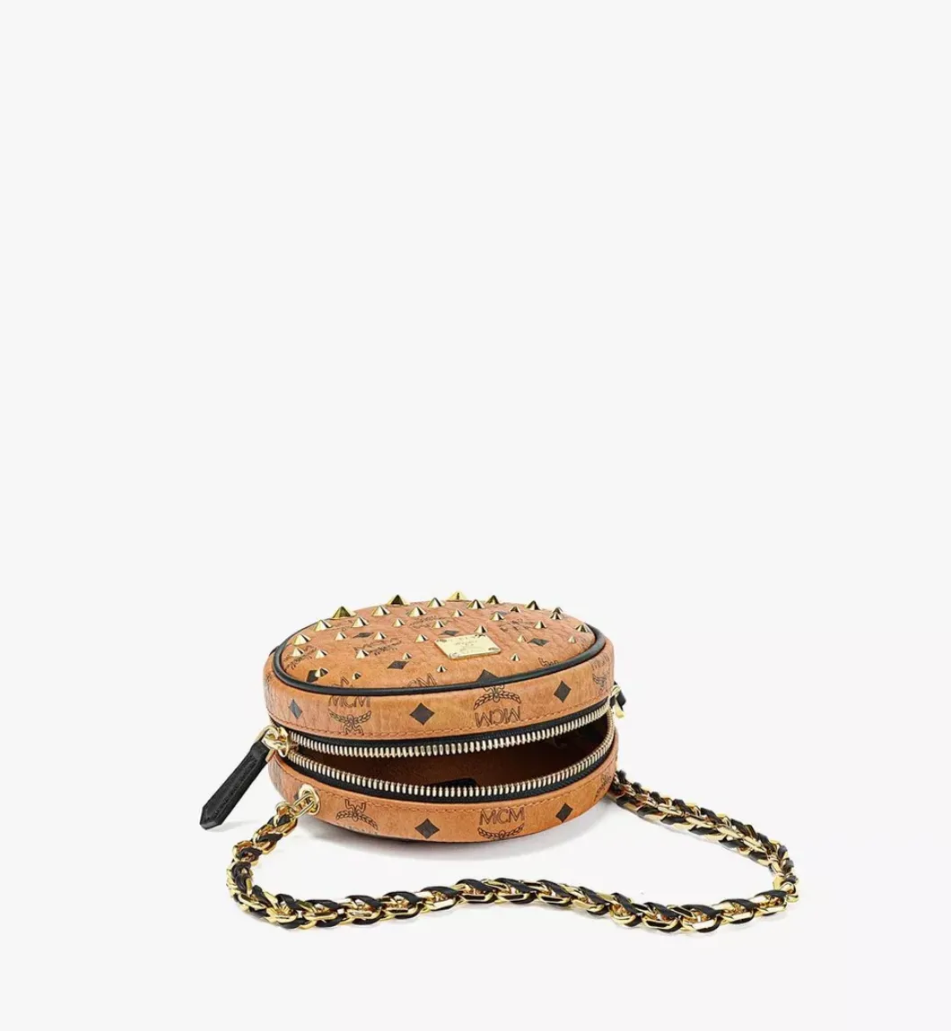 Orkestra Crossbody In Gold Studded Visetos