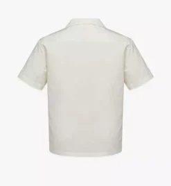 Retro Futurism Print Bowling Shirt