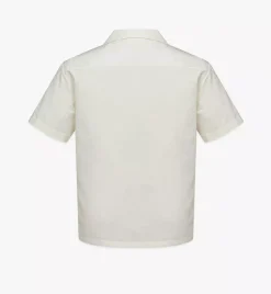 Retro Futurism Print Bowling Shirt