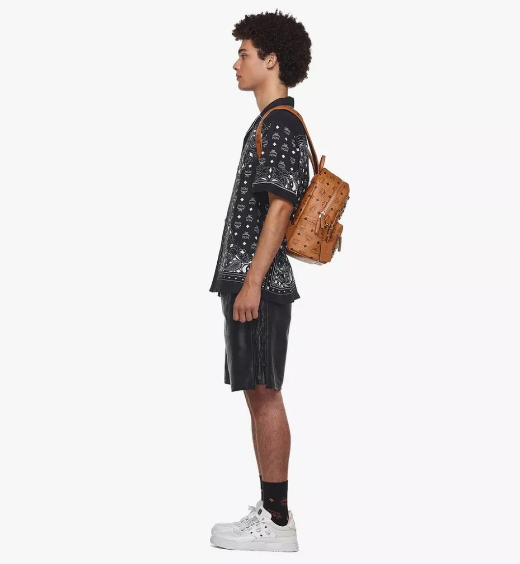 Retro M Studs Stark Backpack In Visetos
