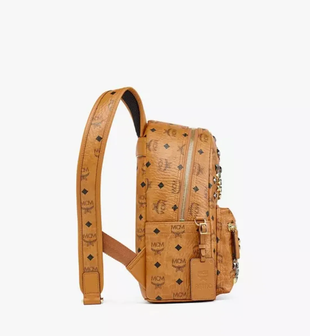 Retro M Studs Stark Backpack In Visetos