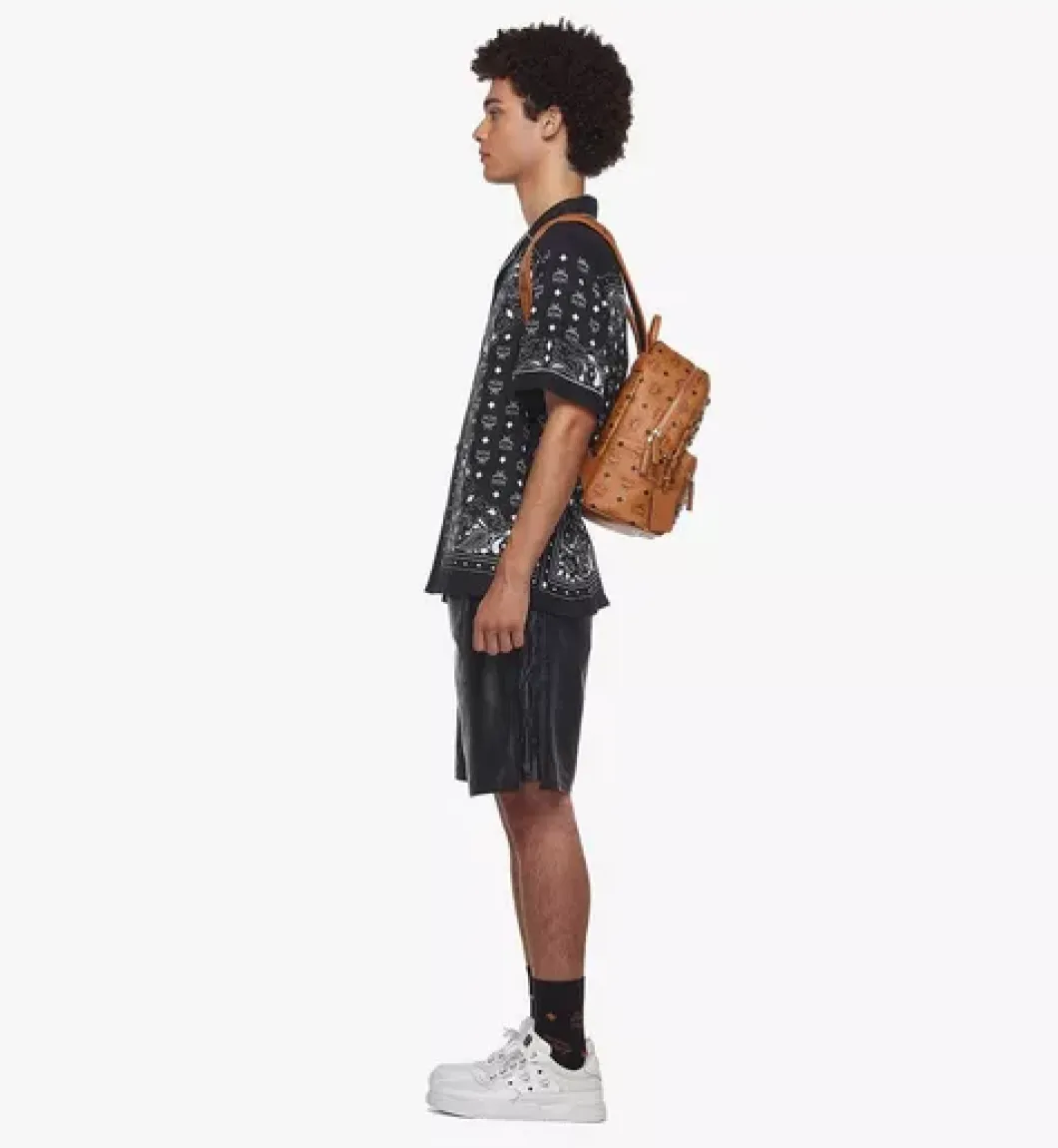 Retro M Studs Stark Backpack In Visetos