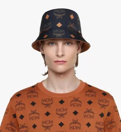 Reversible Monogram Bucket Hat In Recycled Polyester