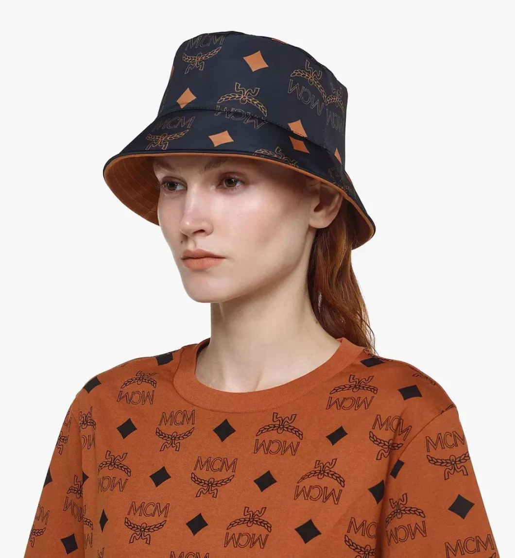 Reversible Monogram Bucket Hat In Recycled Polyester