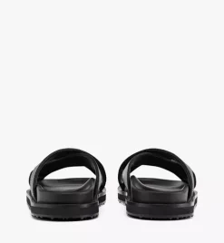 Sandals In Visetos Leather Mix