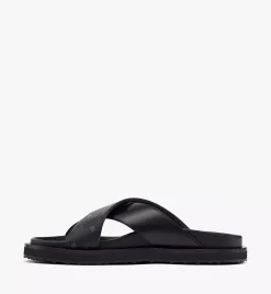 Sandals In Visetos Leather Mix