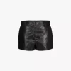 Shorts In Crushed Faux Leather